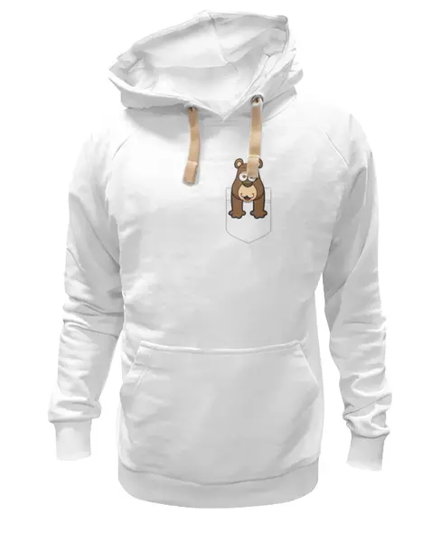Заказать премиальную одежду в Москве. Толстовка Wearcraft Premium унисекс Мишка от trugift - готовые дизайны и нанесение принтов.