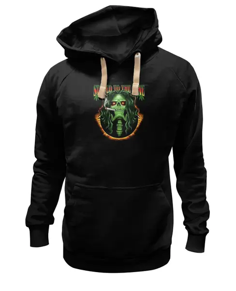 Заказать премиальную одежду в Москве. Толстовка Wearcraft Premium унисекс Stoned to the bone от Leichenwagen - готовые дизайны и нанесение принтов.