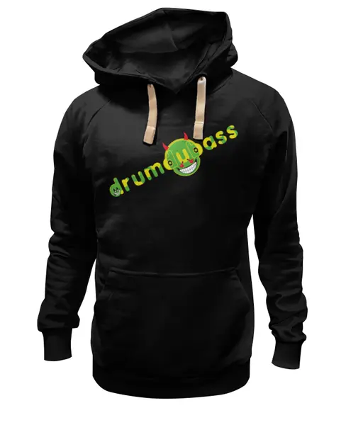 Заказать премиальную одежду в Москве. Толстовка Wearcraft Premium унисекс Drumdubass black от cubik art  - готовые дизайны и нанесение принтов.
