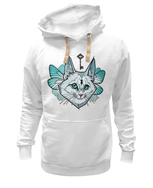 Заказать премиальную одежду в Москве. Толстовка Wearcraft Premium унисекс Fairy cat от Анастасия Авина - готовые дизайны и нанесение принтов.