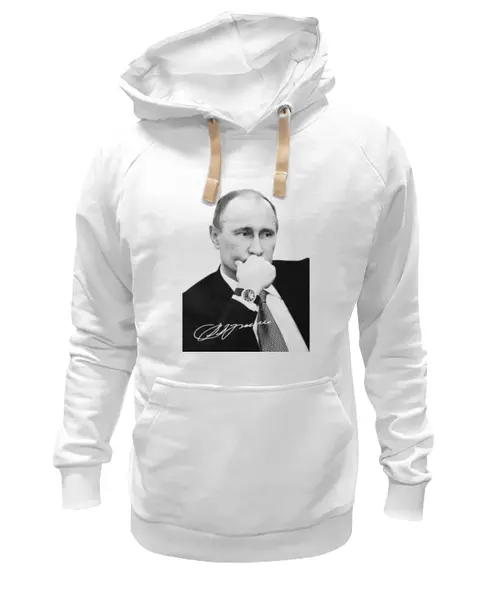 Заказать толстовку в Москве. Толстовка Wearcraft Premium унисекс Владимир Путин by Hearts of Russia от Design Ministry - готовые дизайны и нанесение принтов.