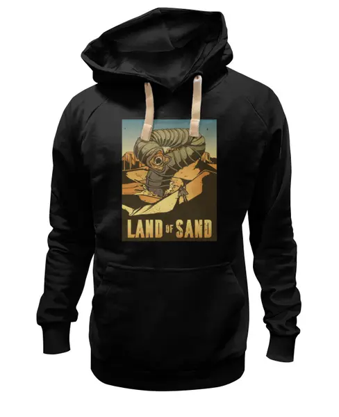 Заказать премиальную одежду в Москве. Толстовка Wearcraft Premium унисекс Dune Sandworm от Павел Павел - готовые дизайны и нанесение принтов.