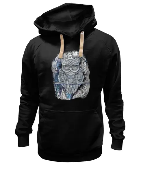 Заказать толстовку в Москве. Толстовка Wearcraft Premium унисекс Doodle Owl от ArtBYtik - готовые дизайны и нанесение принтов.