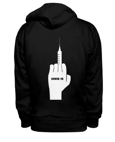 Заказать премиальную одежду в Москве. Толстовка Wearcraft Premium унисекс Вакцинация covid-19 от Дана Столыпина - готовые дизайны и нанесение принтов.