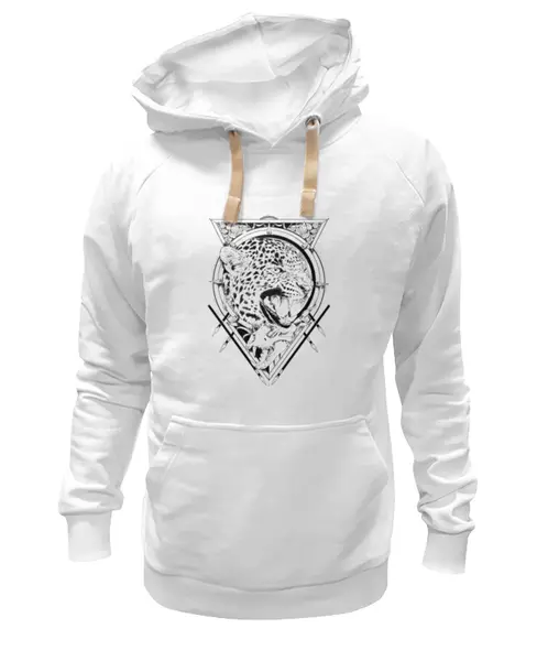 Заказать премиальную одежду в Москве. Толстовка Wearcraft Premium унисекс Леопард от Александр Гришин - готовые дизайны и нанесение принтов.