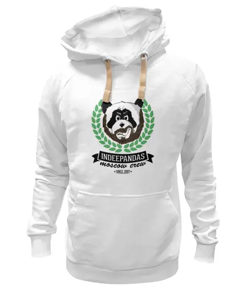 Заказать премиальную одежду в Москве. Толстовка Wearcraft Premium унисекс INDEEPANDAS moscow crew от theindeepandas - готовые дизайны и нанесение принтов.
