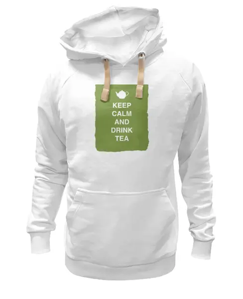 Заказать премиальную одежду в Москве. Толстовка Wearcraft Premium унисекс Keep calm and drink tea от zen4@bk.ru - готовые дизайны и нанесение принтов.