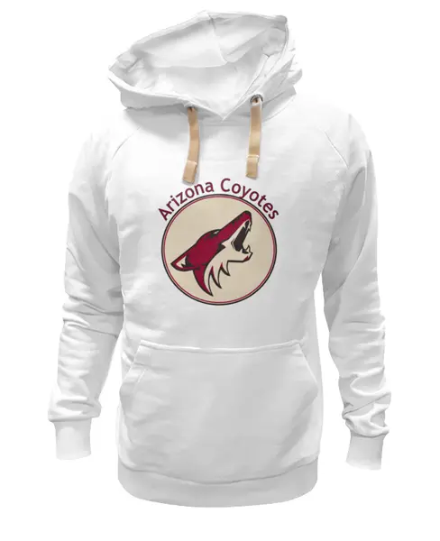 Заказать премиальную одежду в Москве. Толстовка Wearcraft Premium унисекс Arizona Coyotes от kspsshop - готовые дизайны и нанесение принтов.