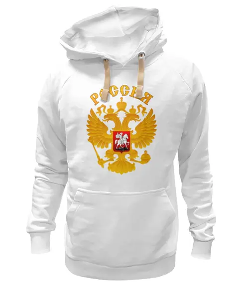 Заказать толстовку в Москве. Толстовка Wearcraft Premium унисекс Россия герб от gopotol - готовые дизайны и нанесение принтов.