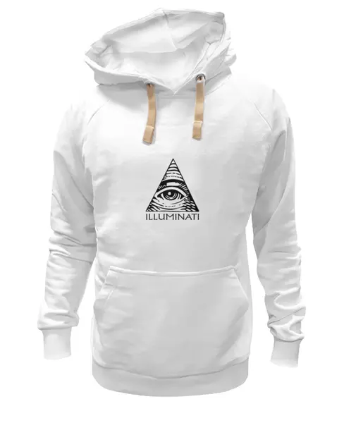 Заказать премиальную одежду в Москве. Толстовка Wearcraft Premium унисекс Иллюминаты от Макс Сивов - готовые дизайны и нанесение принтов.