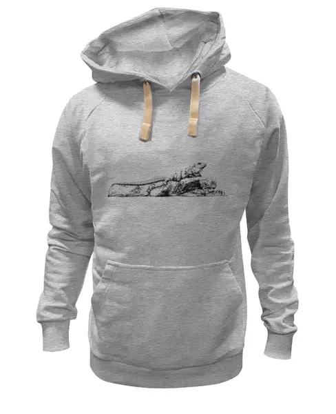 Заказать премиальную одежду в Москве. Толстовка Wearcraft Premium унисекс Игуана от Дана Столыпина - готовые дизайны и нанесение принтов.