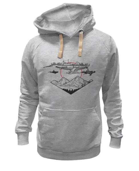 Заказать премиальную одежду в Москве. Толстовка Wearcraft Premium унисекс Пограничники от Владимир Федин - готовые дизайны и нанесение принтов.
