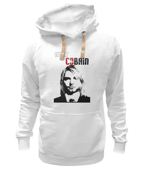 Заказать толстовку в Москве. Толстовка Wearcraft Premium унисекс Курт Кобейн (Kurt Cobain) от Сергей Дульнев - готовые дизайны и нанесение принтов.