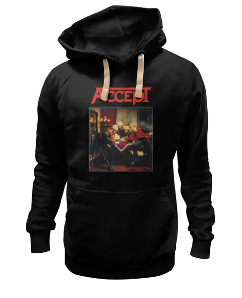 Заказать премиальную одежду в Москве. Толстовка Wearcraft Premium унисекс Accept band от Leichenwagen - готовые дизайны и нанесение принтов.