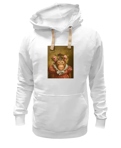Заказать премиальную одежду в Москве. Толстовка Wearcraft Premium унисекс Обезьянка 3 от Виктор Гришин - готовые дизайны и нанесение принтов.