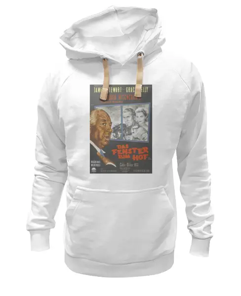 Заказать премиальную одежду в Москве. Толстовка Wearcraft Premium унисекс Alfred Hitchcock / Альфред Хичкок от KinoArt - готовые дизайны и нанесение принтов.