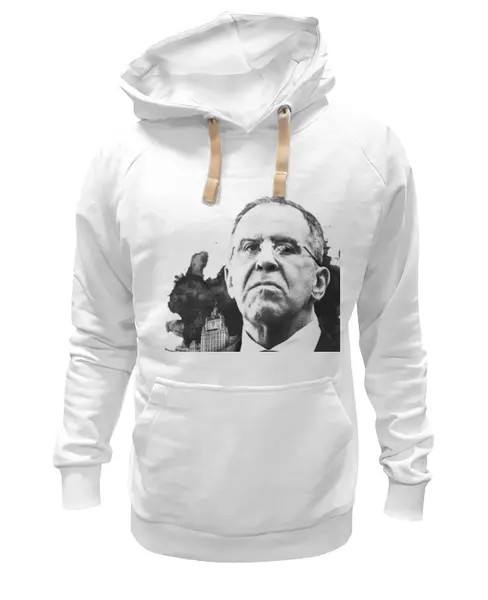 Заказать толстовку в Москве. Толстовка Wearcraft Premium унисекс Mr. Lavrov we love от Design Ministry - готовые дизайны и нанесение принтов.