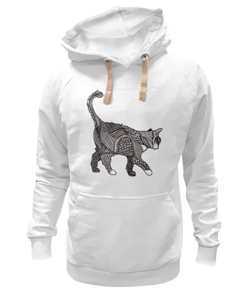Заказать премиальную одежду в Москве. Толстовка Wearcraft Premium унисекс Кошак от 205acestone@gmail.com - готовые дизайны и нанесение принтов.