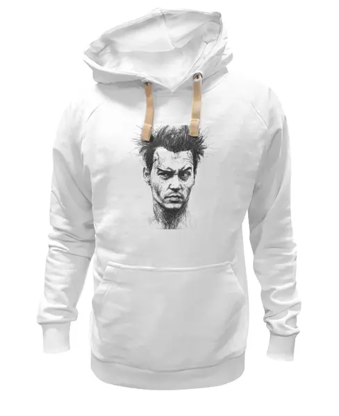 Заказать премиальную одежду в Москве. Толстовка Wearcraft Premium унисекс Джони Деп от CoolDesign - готовые дизайны и нанесение принтов.