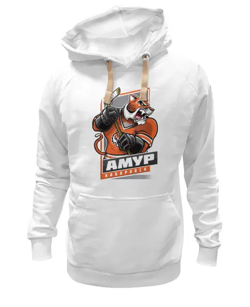 Заказать премиальную одежду в Москве. Толстовка Wearcraft Premium унисекс Амур Хабаровск от Media M  - готовые дизайны и нанесение принтов.