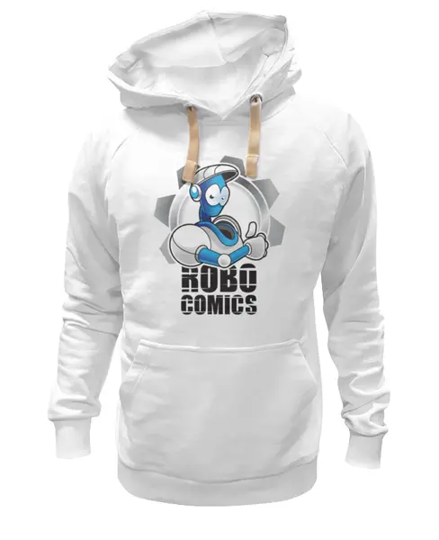 Заказать премиальную одежду в Москве. Толстовка Wearcraft Premium унисекс Символ RoboComics от robocomics.ru - готовые дизайны и нанесение принтов.