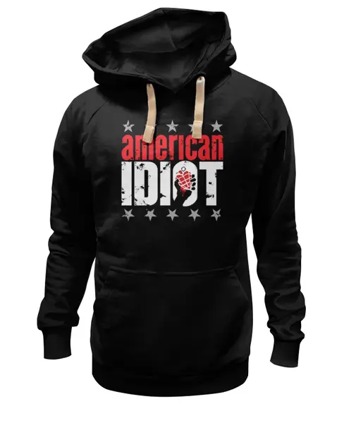 Заказать премиальную одежду в Москве. Толстовка Wearcraft Premium унисекс Green Day American Idiot от painter13 - готовые дизайны и нанесение принтов.