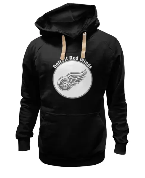 Заказать премиальную одежду в Москве. Толстовка Wearcraft Premium унисекс Detroit Red Wings от kspsshop - готовые дизайны и нанесение принтов.