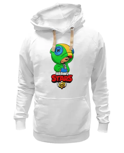 Заказать премиальную одежду в Москве. Толстовка Wearcraft Premium унисекс BRAWL STARS LEON от geekbox - готовые дизайны и нанесение принтов.