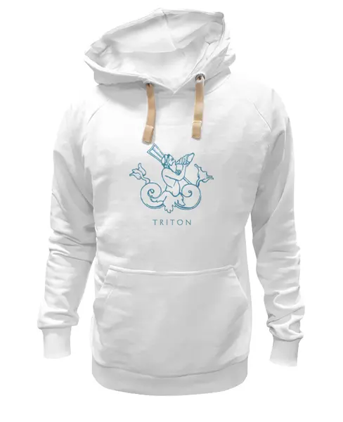 Заказать премиальную одежду в Москве. Толстовка Wearcraft Premium унисекс Тритон от BeliySlon - готовые дизайны и нанесение принтов.