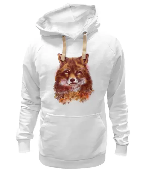 Заказать премиальную одежду в Москве. Толстовка Wearcraft Premium унисекс Осенняя лисица от ISliM - готовые дизайны и нанесение принтов.