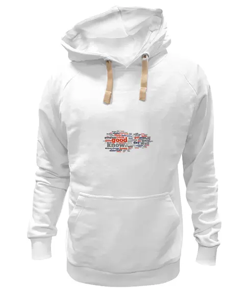 Заказать премиальную одежду в Москве. Толстовка Wearcraft Premium унисекс Слова, слова... от Виктор Гришин - готовые дизайны и нанесение принтов.