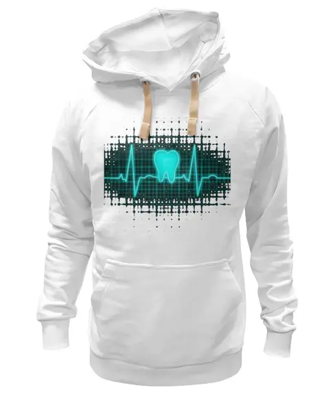 Заказать премиальную одежду в Москве. Толстовка Wearcraft Premium унисекс зубик от Dr.L - готовые дизайны и нанесение принтов.