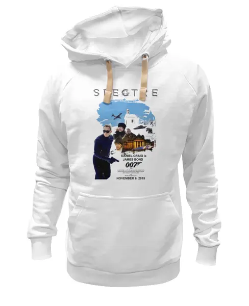 Заказать премиальную одежду в Москве. Толстовка Wearcraft Premium унисекс Bond 007 / Spectre от KinoArt - готовые дизайны и нанесение принтов.