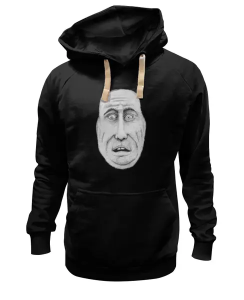 Заказать премиальную одежду в Москве. Толстовка Wearcraft Premium унисекс Удивленный человек от Александр Кириллов - готовые дизайны и нанесение принтов.