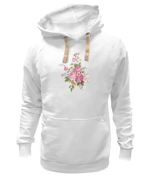 Заказать премиальную одежду в Москве. Толстовка Wearcraft Premium унисекс Розовый букет от Виктор Гришин - готовые дизайны и нанесение принтов.