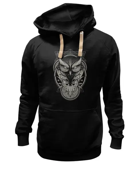 Заказать премиальную одежду в Москве. Толстовка Wearcraft Premium унисекс Сова (Абстракция) от printik - готовые дизайны и нанесение принтов.