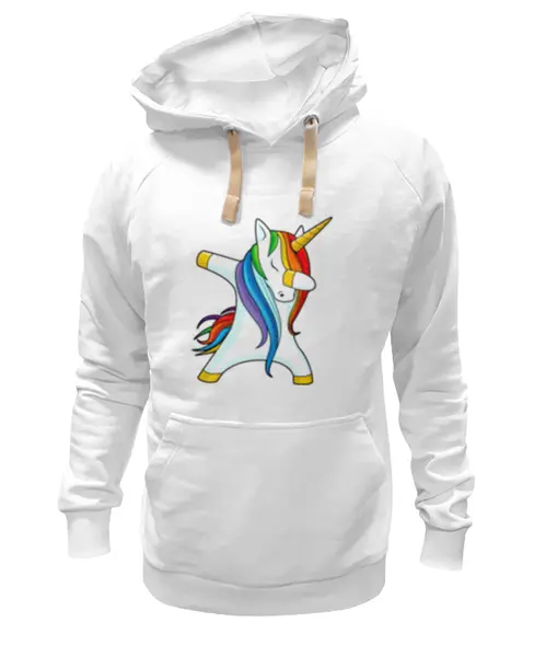 Заказать премиальную одежду в Москве. Толстовка Wearcraft Premium унисекс Dab Unicorn  от DESIGNER   - готовые дизайны и нанесение принтов.