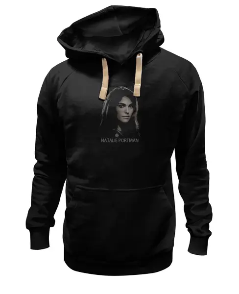 Заказать премиальную одежду в Москве. Толстовка Wearcraft Premium унисекс Натали Портман от KinoArt - готовые дизайны и нанесение принтов.