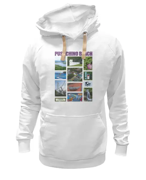 Заказать премиальную одежду в Москве. Толстовка Wearcraft Premium унисекс Pushchino beach от Andy Quarry - готовые дизайны и нанесение принтов.