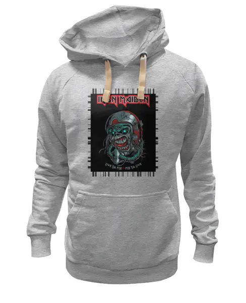 Заказать премиальную одежду в Москве. Толстовка Wearcraft Premium унисекс Iron Maiden от Leichenwagen - готовые дизайны и нанесение принтов.
