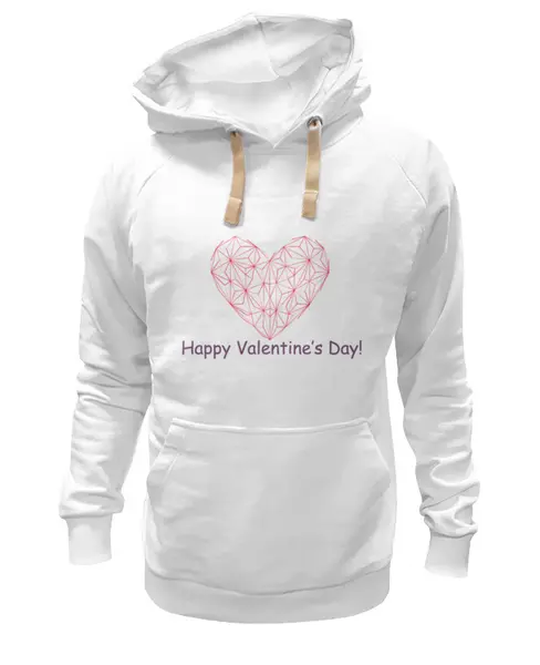Заказать премиальную одежду в Москве. Толстовка Wearcraft Premium унисекс  Low Poly Heart  от natulia_hatulia@yahoo.com - готовые дизайны и нанесение принтов.
