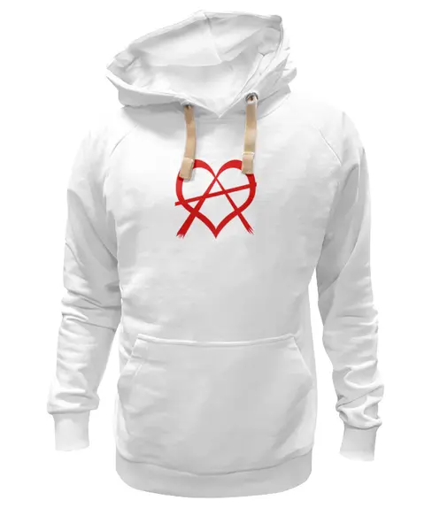 Заказать премиальную одежду в Москве. Толстовка Wearcraft Premium унисекс Анархия в сердце от trend - готовые дизайны и нанесение принтов.