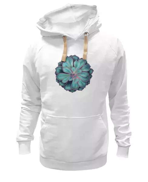 Заказать премиальную одежду в Москве. Толстовка Wearcraft Premium унисекс Суккулент эхеверия толстянка от tigerda  - готовые дизайны и нанесение принтов.