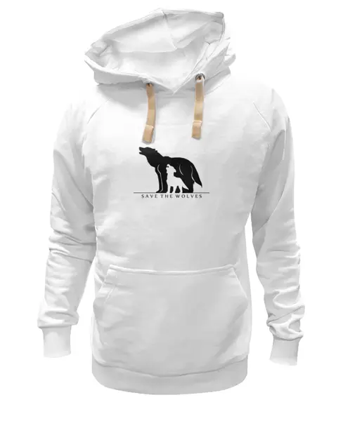 Заказать премиальную одежду в Москве. Толстовка Wearcraft Premium унисекс Сохранить Волков от Sheriff - готовые дизайны и нанесение принтов.