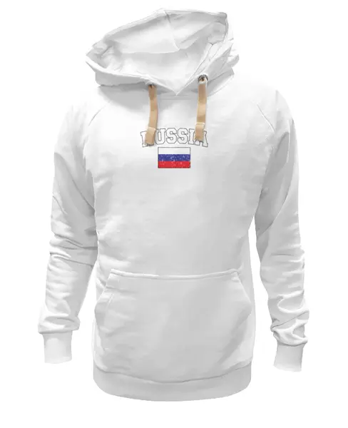 Заказать толстовку в Москве. Толстовка Wearcraft Premium унисекс Флаг - Россия  от iZOMBIE - готовые дизайны и нанесение принтов.