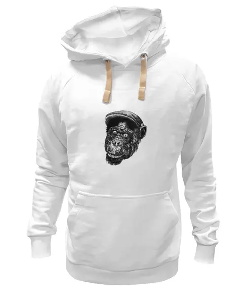 Заказать премиальную одежду в Москве. Толстовка Wearcraft Premium унисекс Примат от YellowCloverShop - готовые дизайны и нанесение принтов.