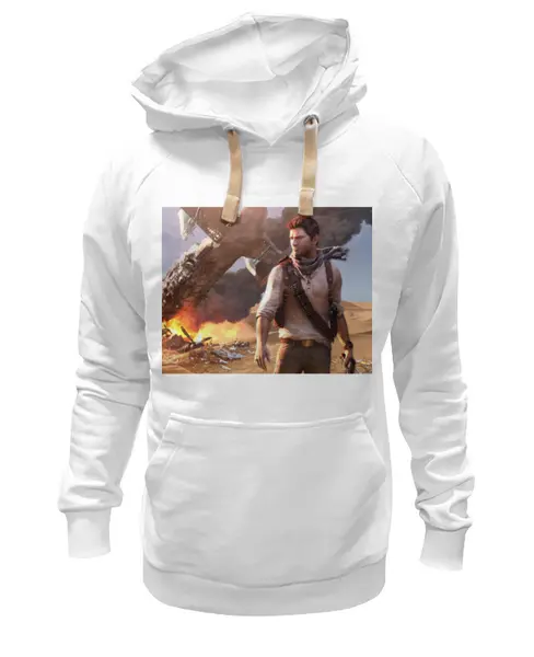 Заказать премиальную одежду в Москве. Толстовка Wearcraft Premium унисекс Uncharted от GeekFox  - готовые дизайны и нанесение принтов.