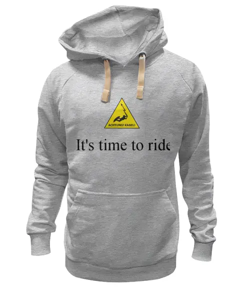 Заказать премиальную одежду в Москве. Толстовка Wearcraft Premium унисекс  wakeboard time от Александра - готовые дизайны и нанесение принтов.