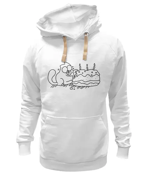 Заказать премиальную одежду в Москве. Толстовка Wearcraft Premium унисекс Simon's Cat #2 от shinko - готовые дизайны и нанесение принтов.