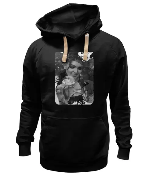 Заказать премиальную одежду в Москве. Толстовка Wearcraft Premium унисекс Девушка и цветок от Stil na yarkosti - готовые дизайны и нанесение принтов.
